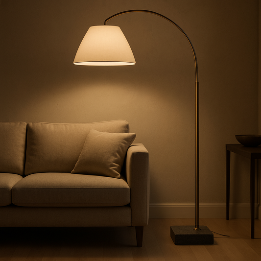 Granite Arc Floor Lamp | Dimmable LED