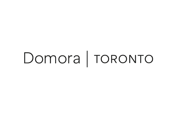 "Domora | TORONTO"_ thin montserat_ black_ transparent BG